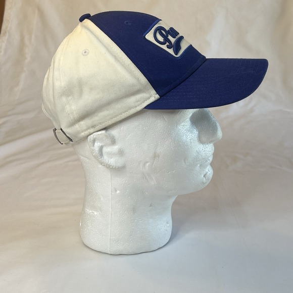 Puma Vintage Mens Hat Blue & White Strapback Adjustable One Size Fits All - Picture 2 of 6